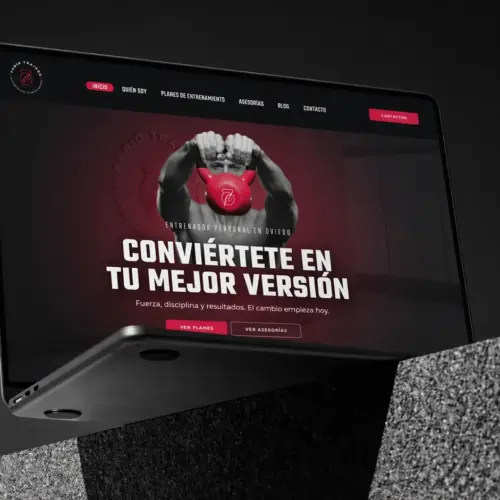 diseño de pagina web para entrenador personal oviedo cliente fabio prieto