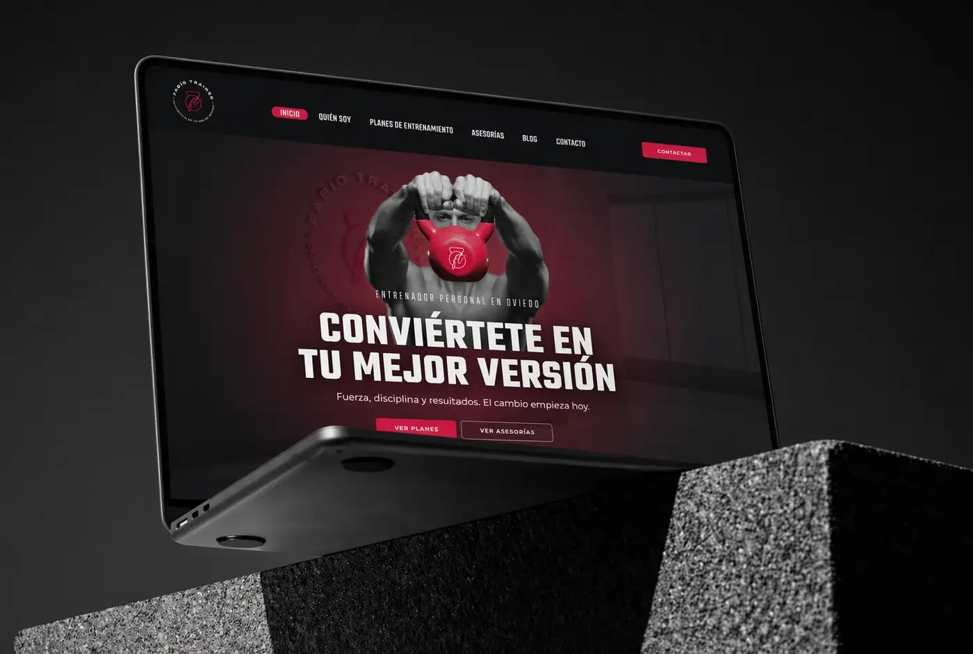 diseño de pagina web para entrenador personal oviedo cliente fabio prieto