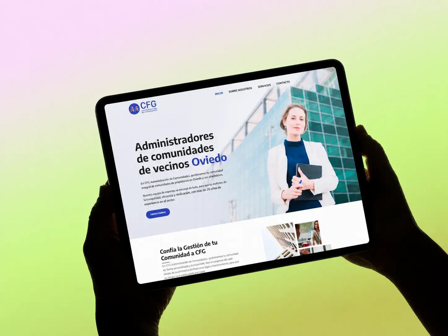 diseno web administracion comunidades cfg tablet oviedo asturias